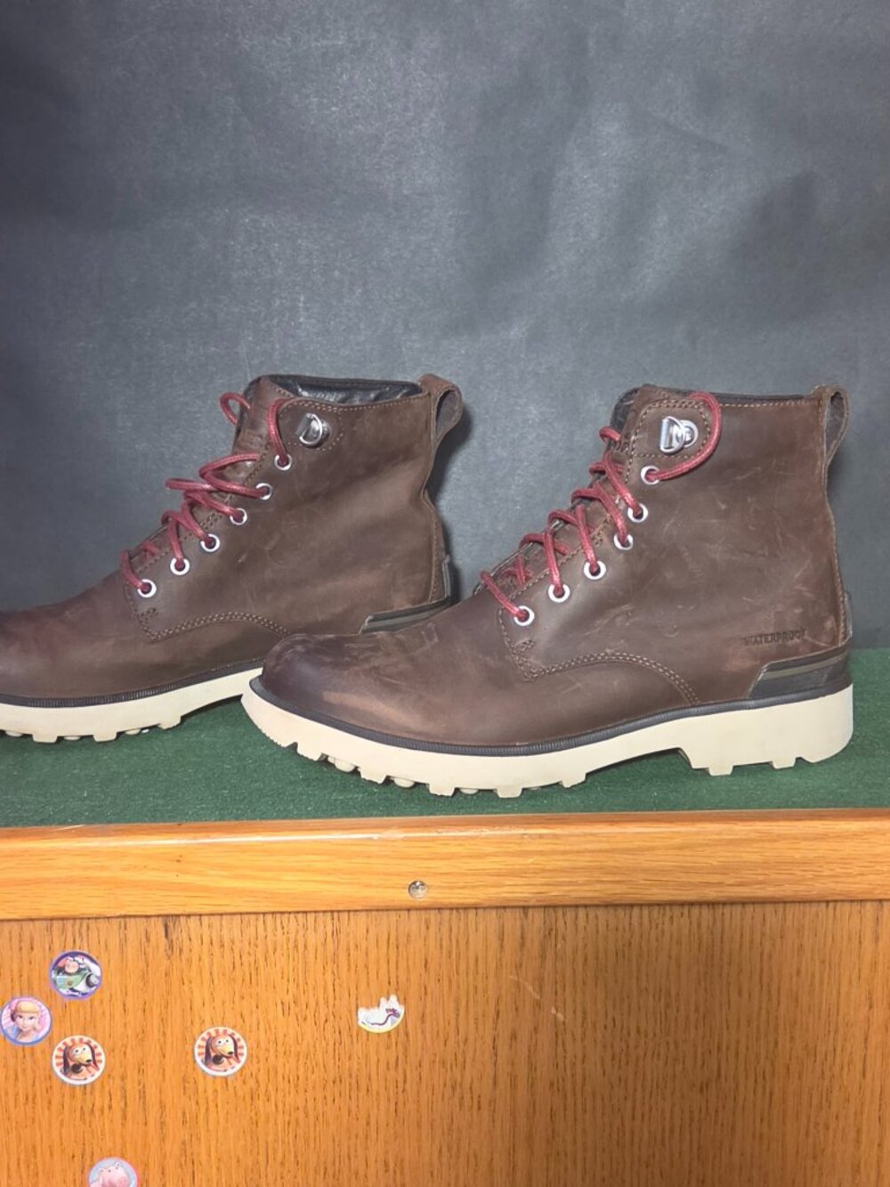 Sorel Waterproof Leather Lace-Up Boots Brown